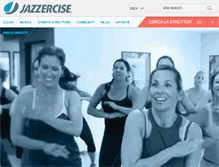 Tablet Screenshot of jazzercise.it